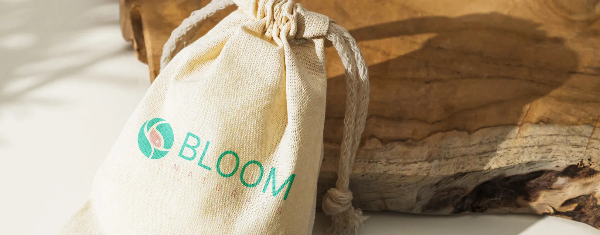 Bloom Naturals self-care products in the organic brand style