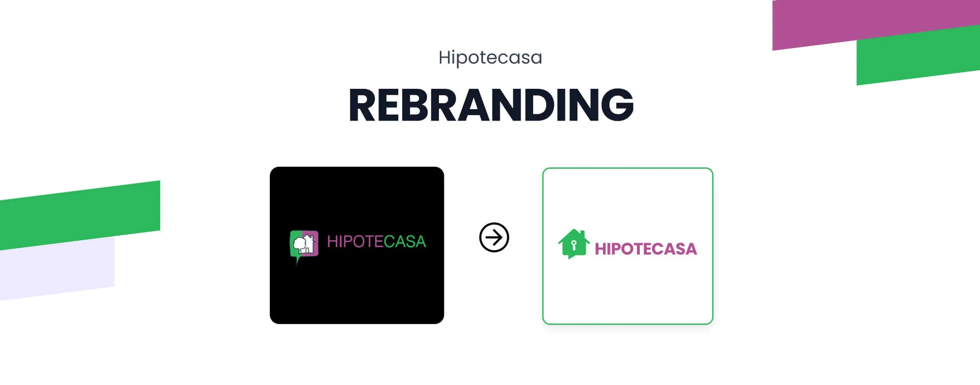 The Hipotecasa symbol — a simple house-and-key mark in green