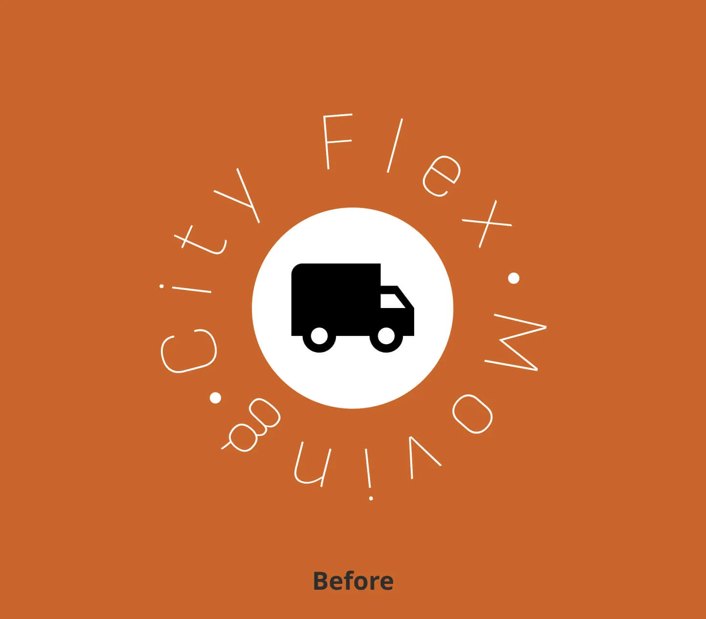 A City Flex social post built from the logo's angular shapes