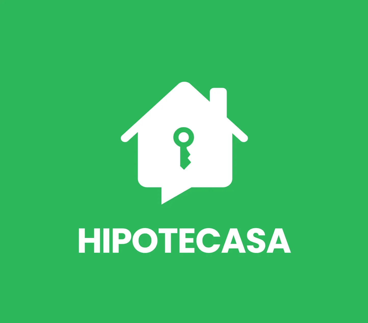 Another Hipotecasa social post with logo-shape patterns