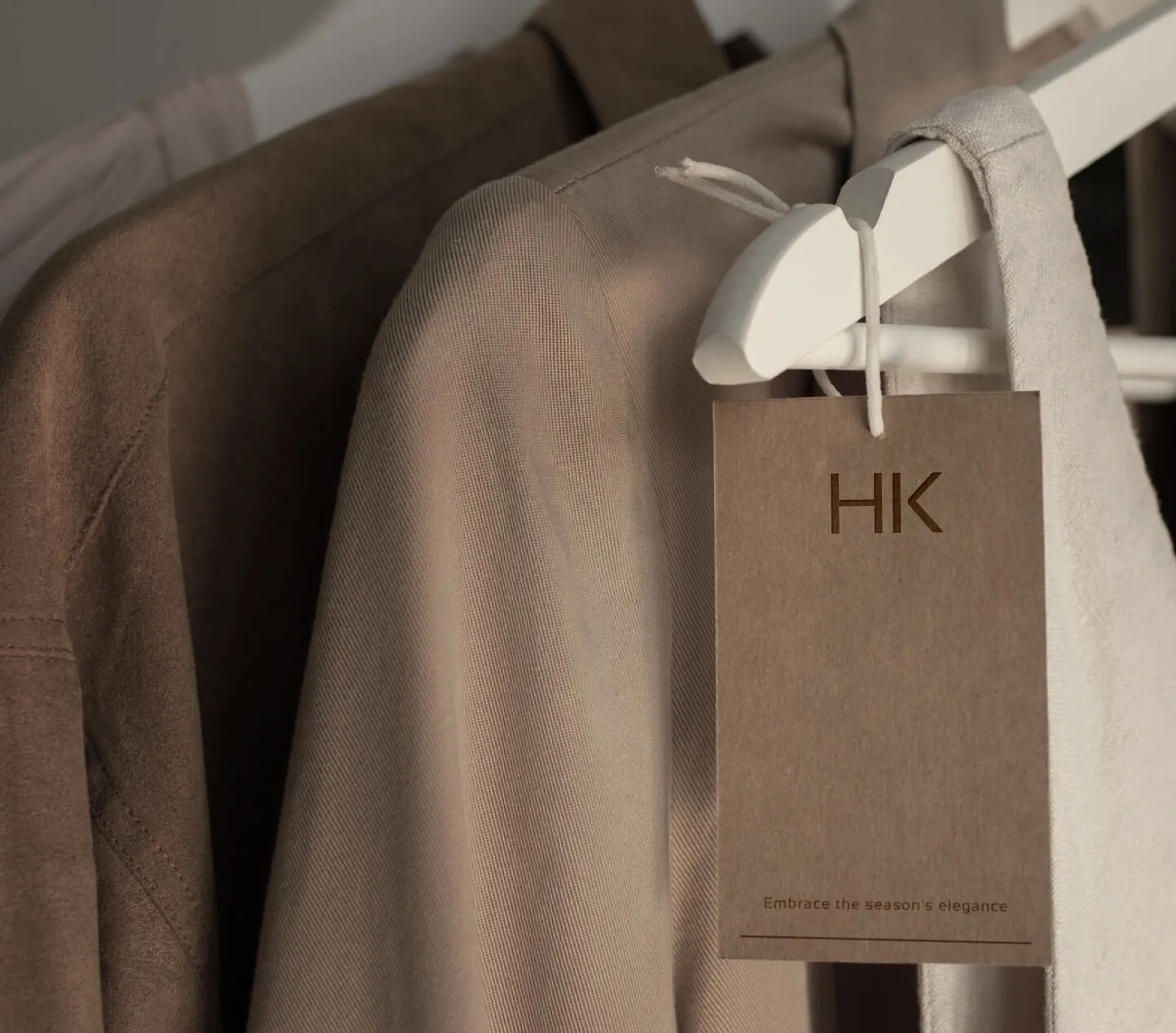 The HK monogram on a luxury accessory