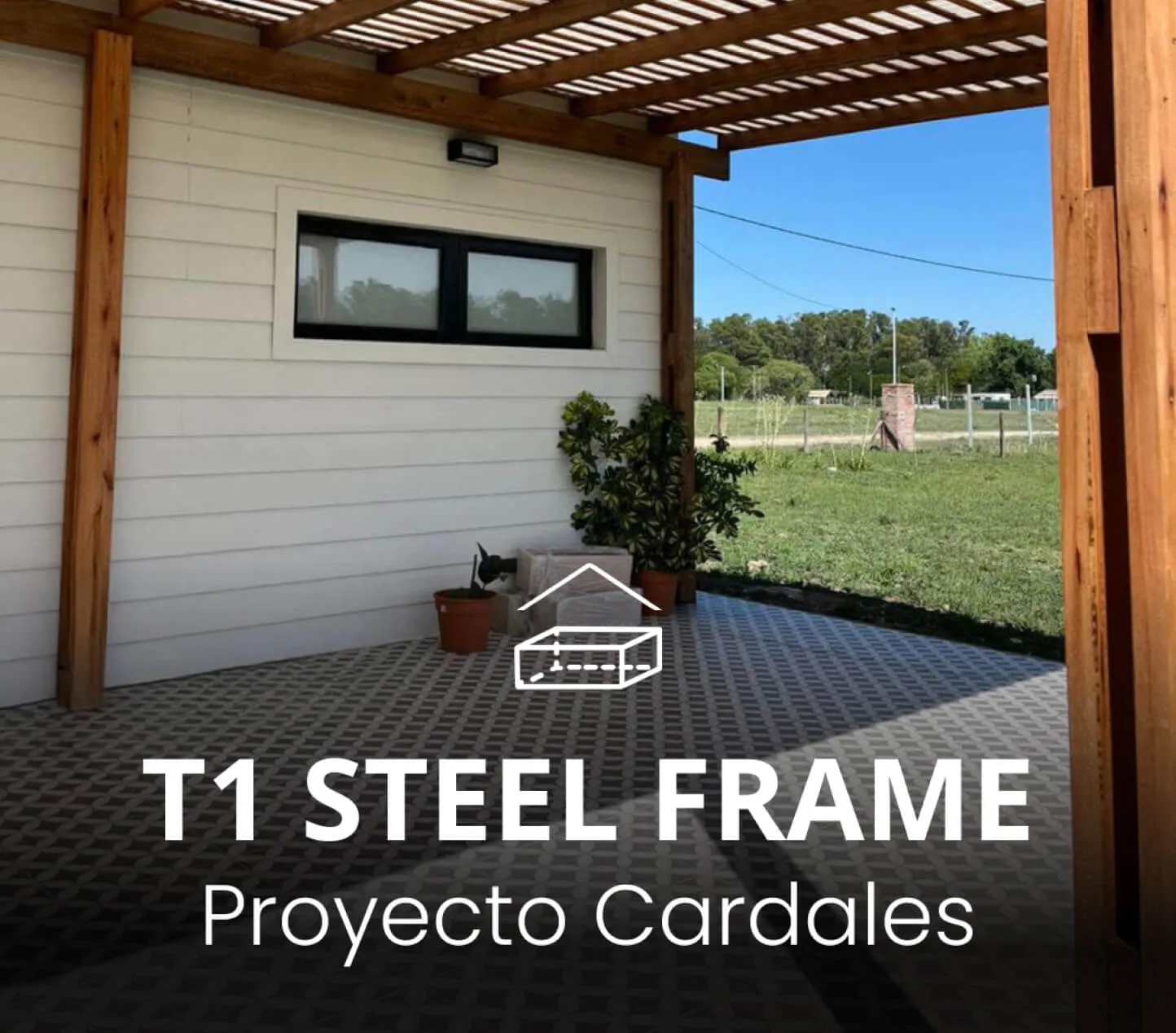 Interior of a T1 Steel Frame build, Proyecto Cardales