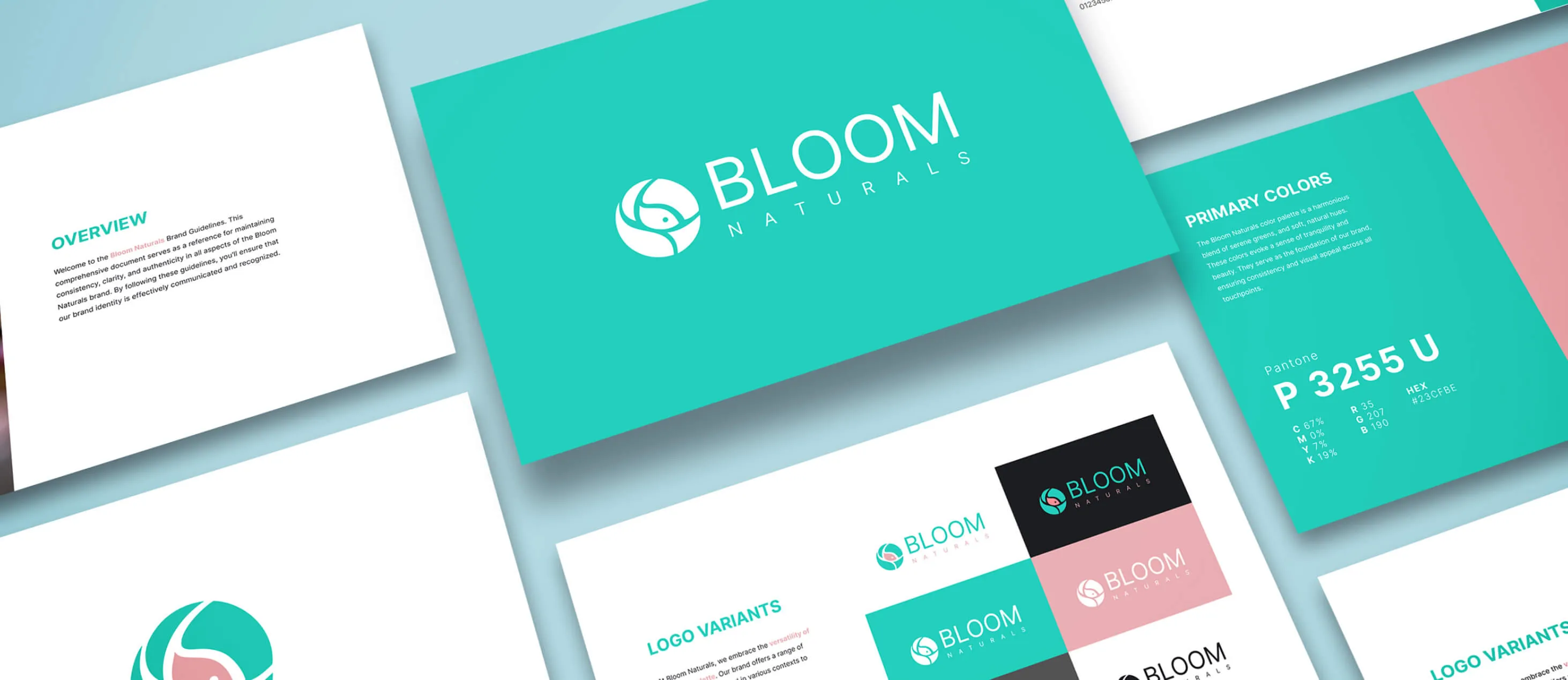 Bloom Naturals self-care product designs